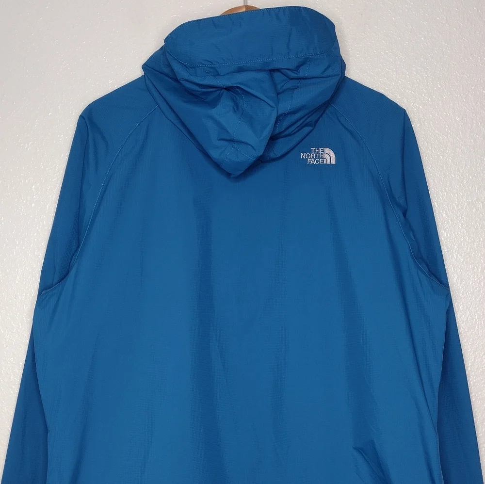 The North Face HyVent DT Nylon Blue Full-Zip Rain Windbreaker Jacket Sz L - Picture 5 of 16